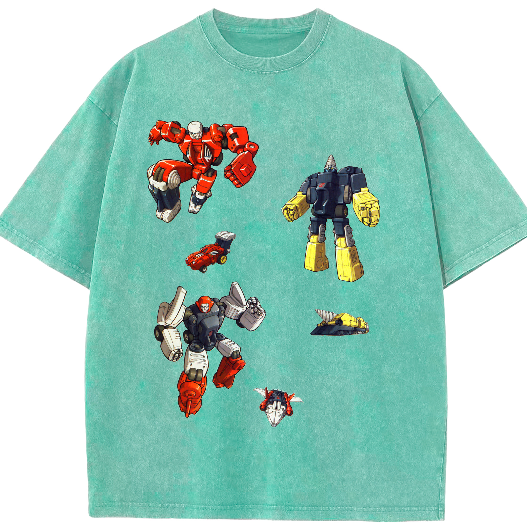 （画像用）  綿100% ヴィンテージ風 半袖Tシャツ（フロントプリント）